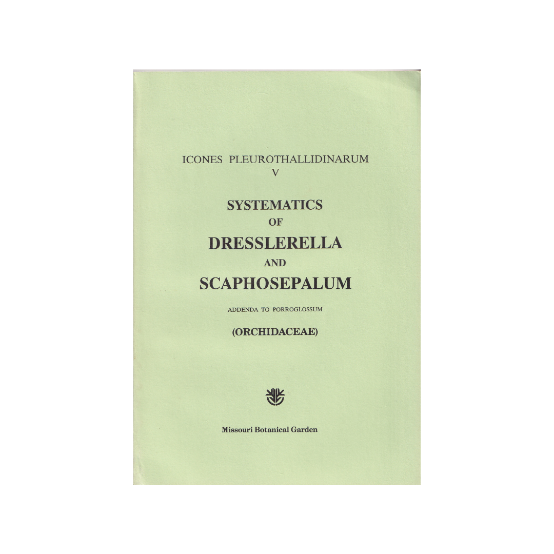 Icones Pleurothallidinarum, Volumes I to VI.