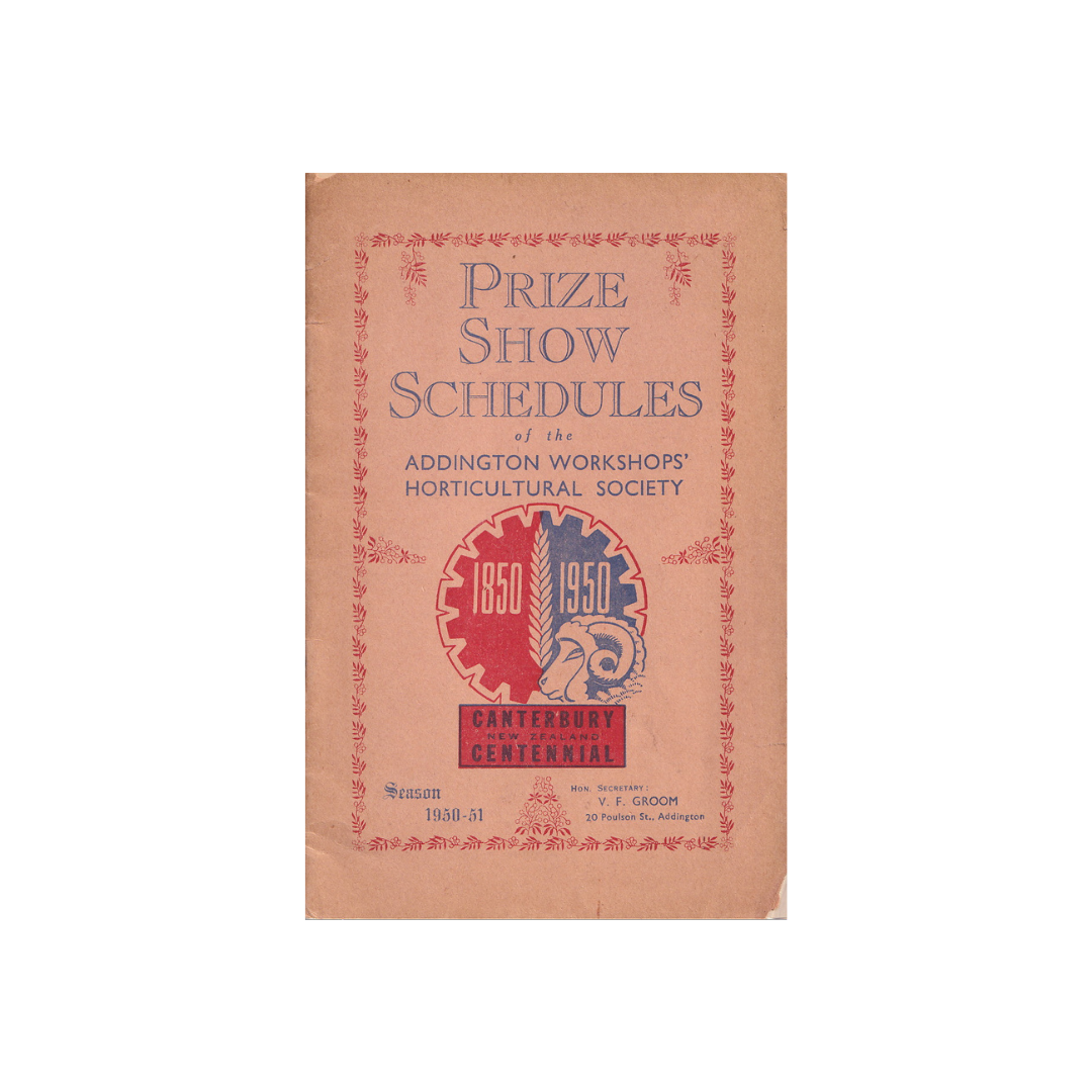 Prize Schedules 1950-51. Addington Workshops’ Horticultural Society.