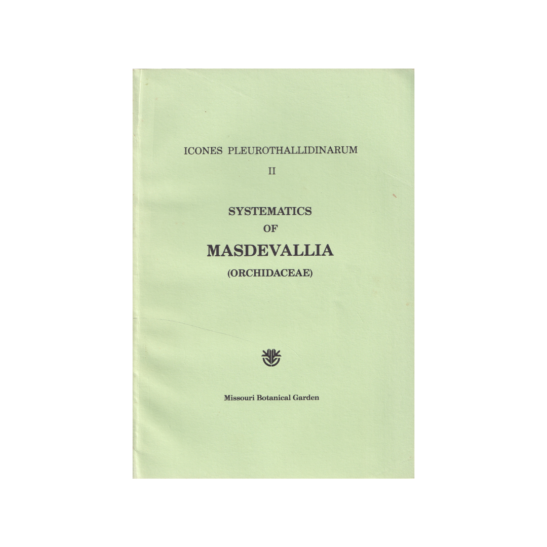 Icones Pleurothallidinarum, Volumes I to VI.