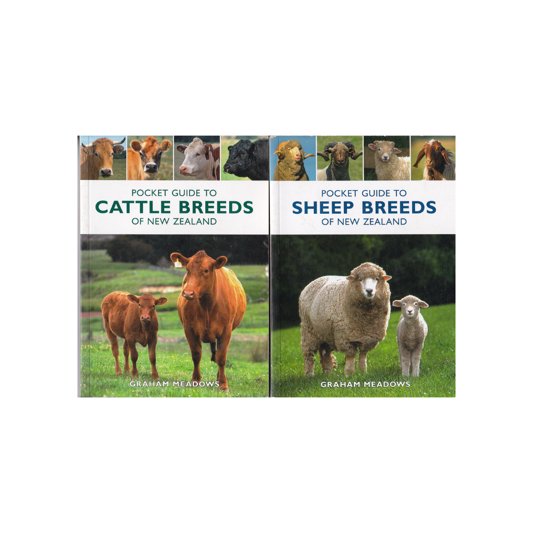 Pocket Guides to Cattle Breeds and Sheep Breeds of New Zealand. PAIR.