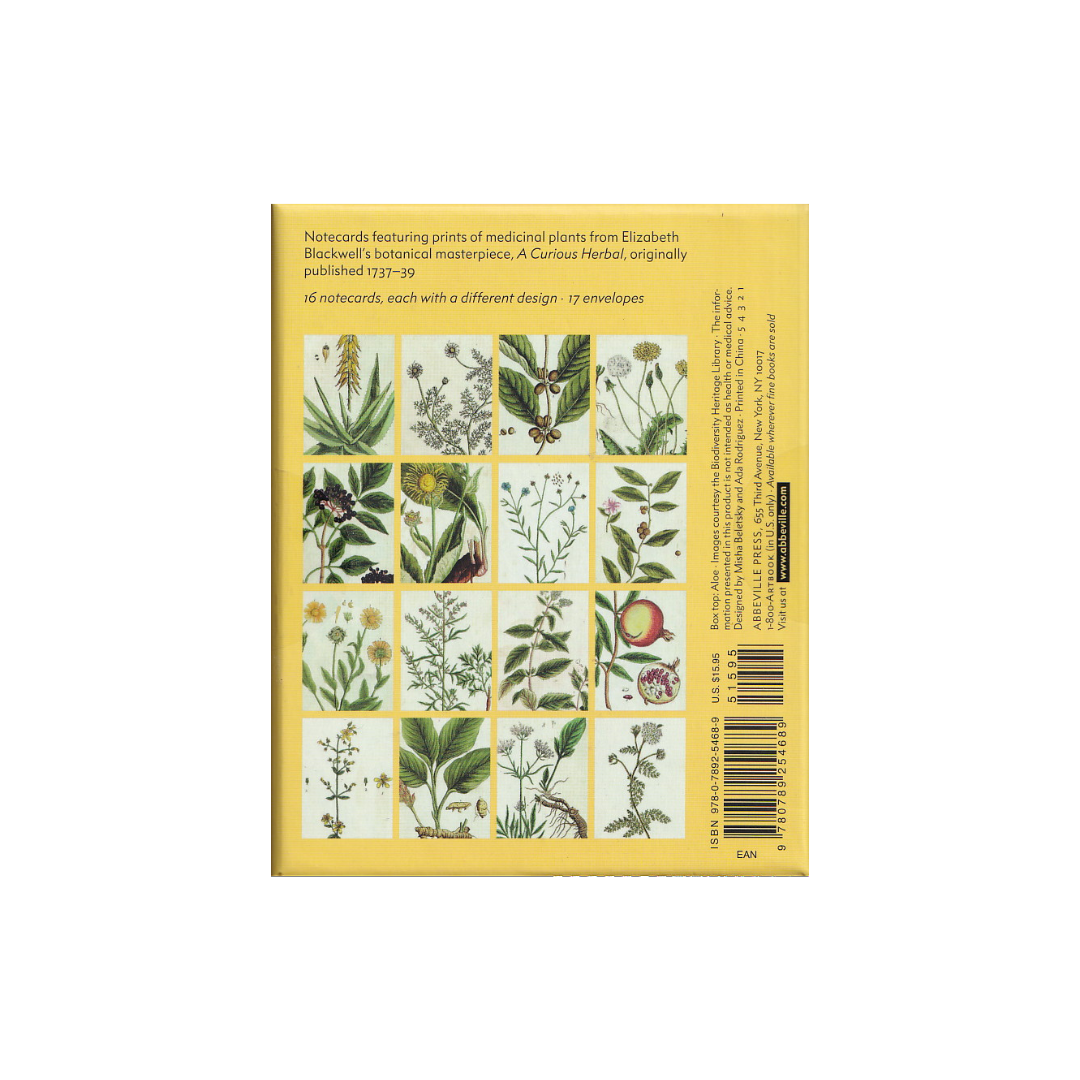 Healing Plants. 16 Notecards with envelopes. NEW.