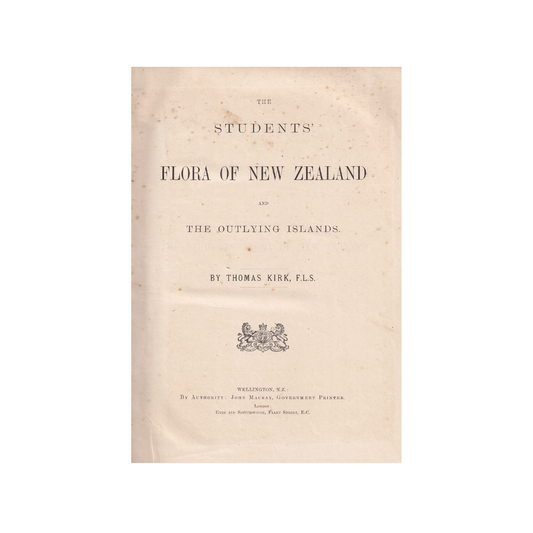 The Students’ Flora of New Zealand and the Outlying Islands.