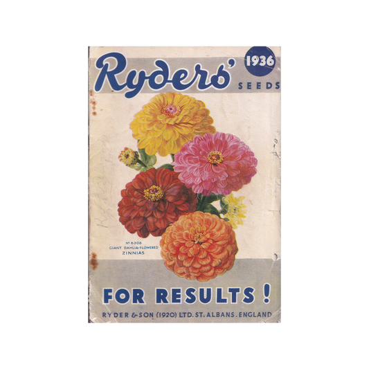 Ryder’s Seed Catalogue 1936.